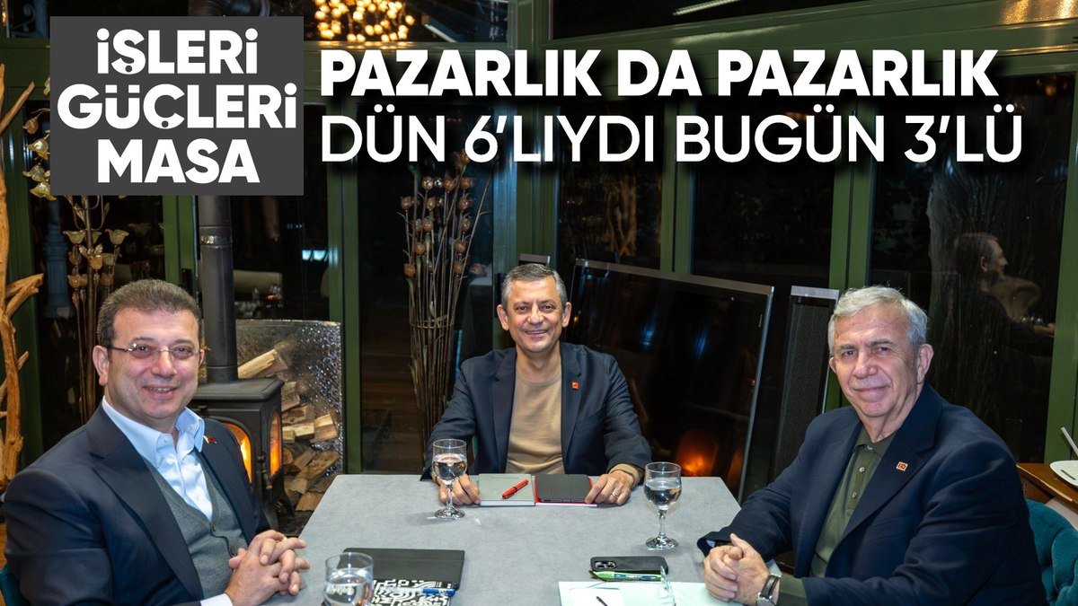 Özgür Özel’den Ekrem İmamoğlu ve Mansur Yavaş’lı paylaşım