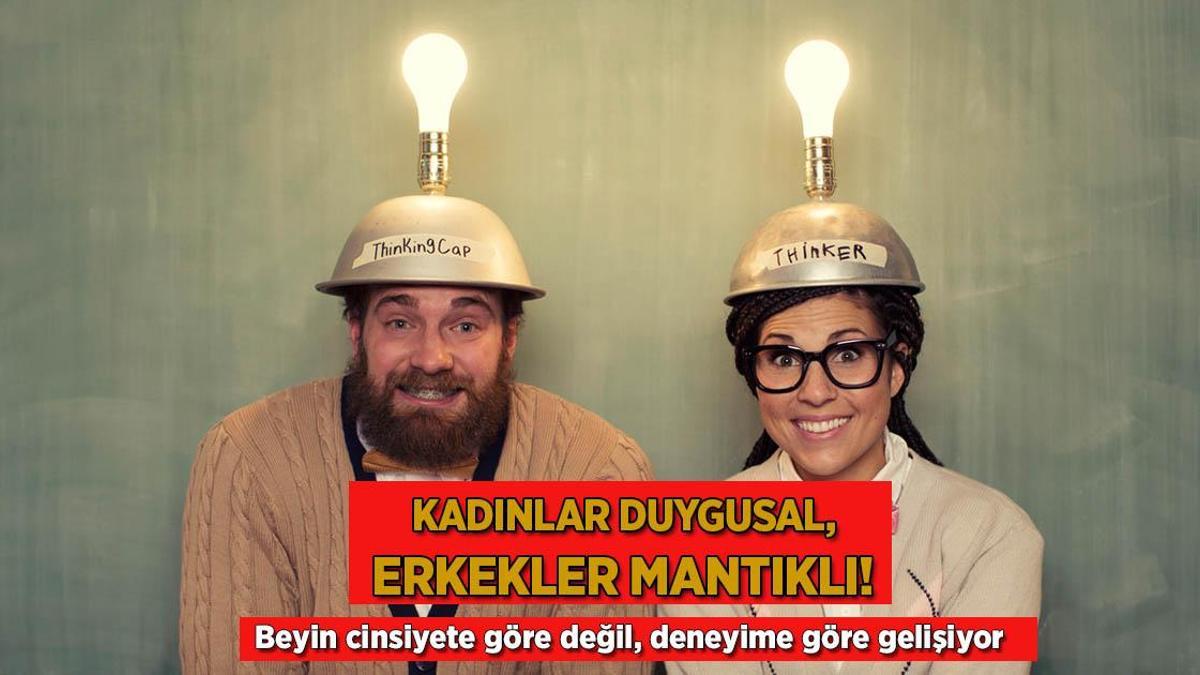Kadınlar duygusal, erkekler mantıklı! Beyin cinsiyete değil, deneyime göre gelişiyor