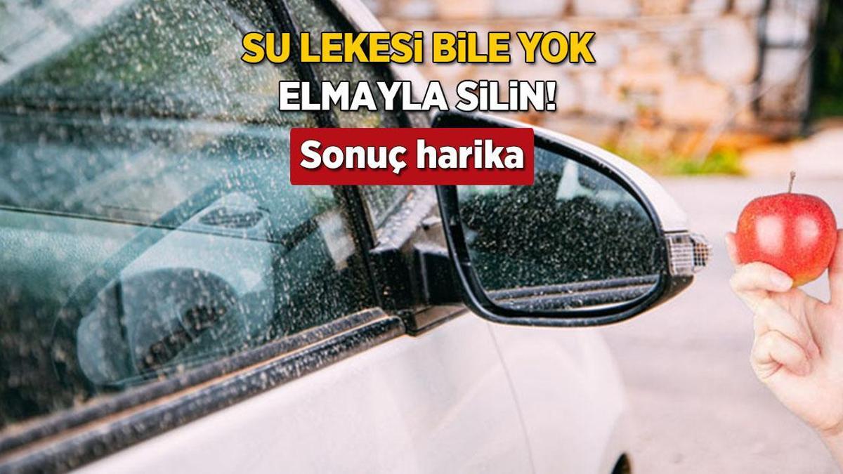 Dikiz aynasındaki su lekesine elma sürün! Deneyen memnun, sonuç inanılmaz